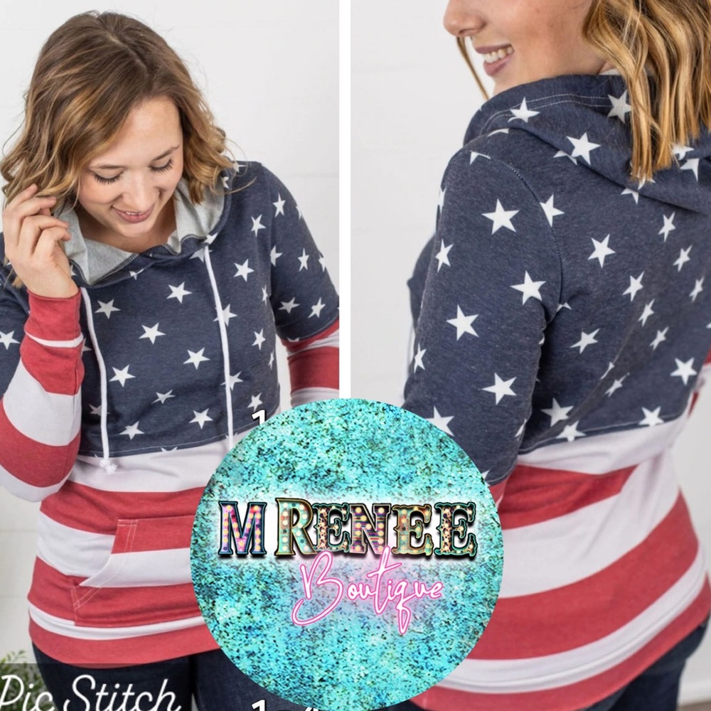 Star & Stripes Hoodie (Regular & Plus)